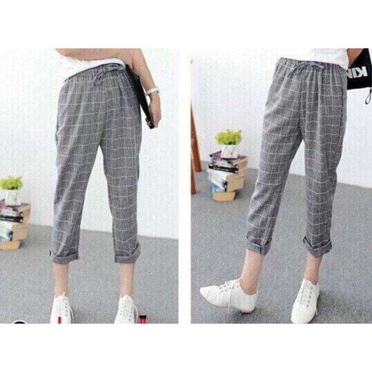 Quần Baggy Caro Sọc Kẻ Unisex