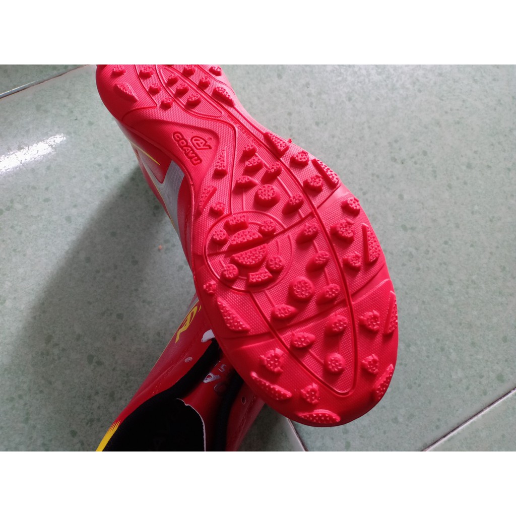 [Free ship] Giày Đá Bóng Trẻ Em &amp; Người Lớn, Sân Cỏ Nhân Tạo Coavu đỏ