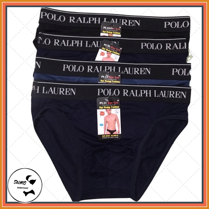 Quần lót nam, sịp chéo cạp to chạy chữ nổi bật, chất cotton thoáng mát. By SUMO Underwear.