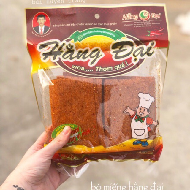 Snack Bim Bim Cay Hương Bò Miếng Hằng Đại  Thơm Ngon Hương Thịt Bò ( Gói 320g ) - Ăn Vặt Lel