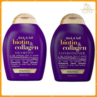 [CHUẨN AUTH] Cặp Dầu Gội Xà Biotin & Collagen OGX, 385ml