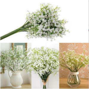 Trang trí nội thất Hoa nhân tạo Gypsophila Bó hoa lụa Tiệc cưới