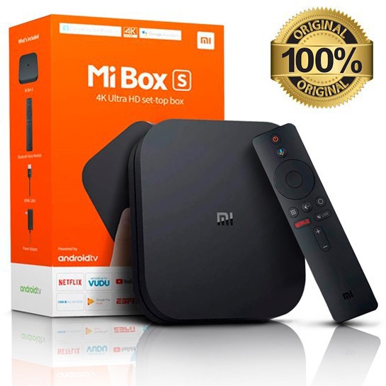 [Mã 55ELSALE1 giảm 7% đơn 300K] [Bản Quốc Tế] Android Tivi Box Xiaomi Mibox S 4K 2G+8G (MDZ-22- AB) hỗ trợ Tiếng Việt