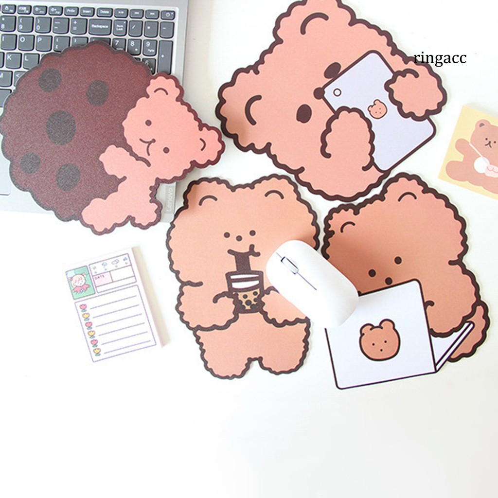 Tấm Lót Chuột Máy Tính In Hình Chú Gấu Đáng Yêu