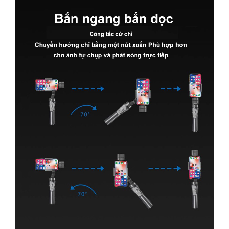 Gimbal cầm tay chống rung cho điện thoại-Tay Cam Quay Phim -NBH4YT | BigBuy360 - bigbuy360.vn