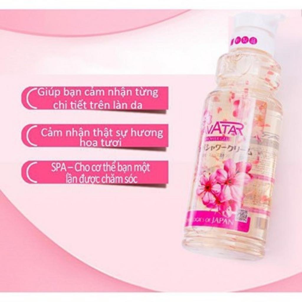 Sữa Tắm Thơm Mịn Da Bông Hoa Jojoba Avatar 900ml