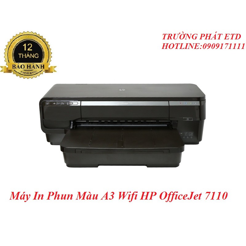 Máy In Phun Màu A3 Wifi HP OfficeJet 7110 - Hàng Nhập Khẩu Chính Hãng