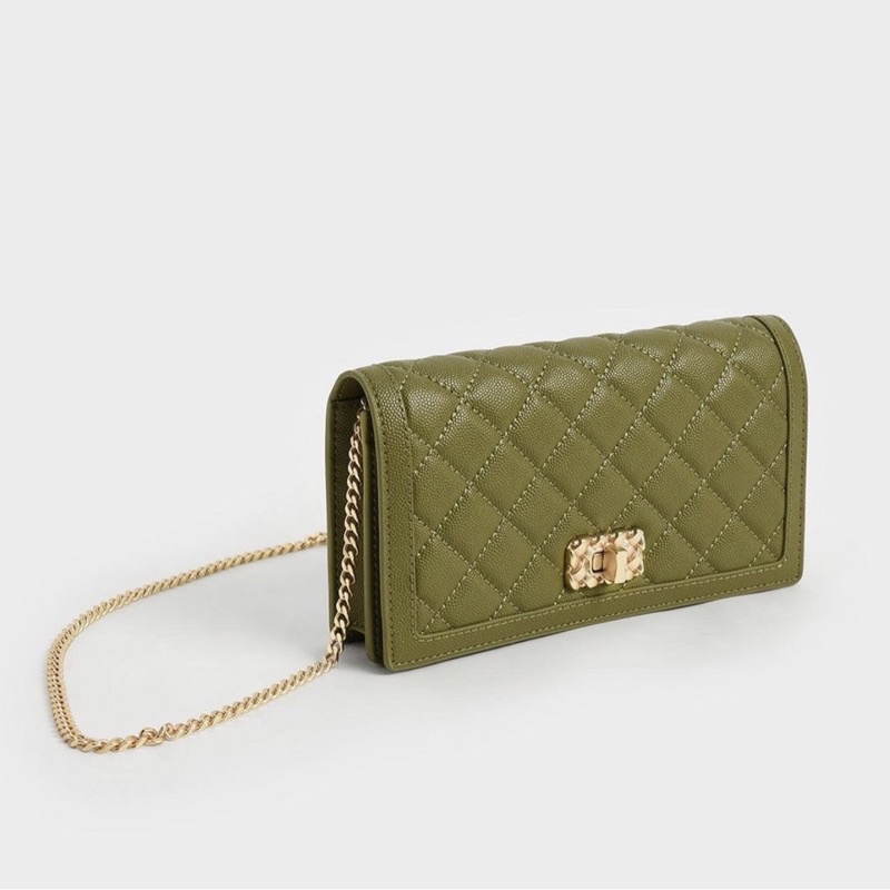 Túi xách nữ đeo chéo ô khoá xoay full box