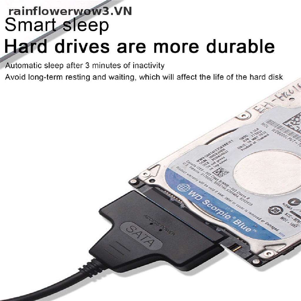 Cáp Chuyển Đổi USB 2.0 / 3.0 / Type-C SATA III Cho Ổ Cứng SSD &amp; HDD 2.5 Inch