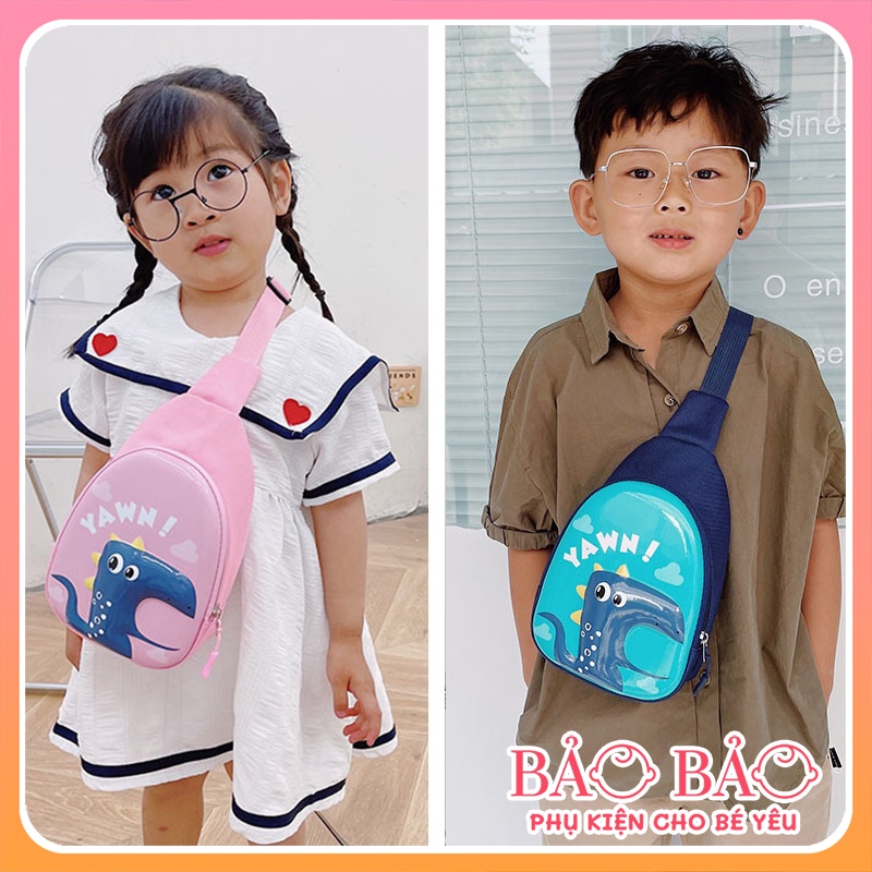 Balo đeo chéo thời trang cho bé hình khủng long