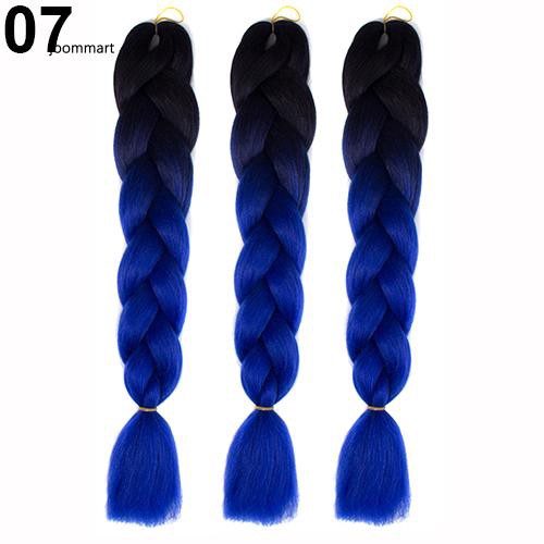 Phụ kiện tóc giả nối dài dạng tết bím kiểu châu Phi màu gradient