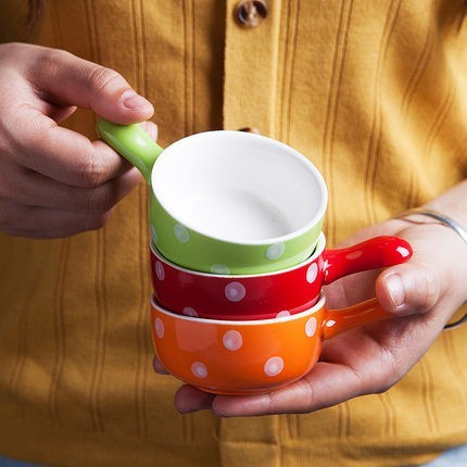 Bát ăn dặm hình Gáo Chấm Bi ( nhiều màu )