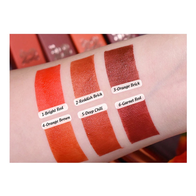 Son Kem Chosungah22 #01 Bright Red Màu Đỏ Tươi 6g Zerogram Satin Velvet Lip Tint