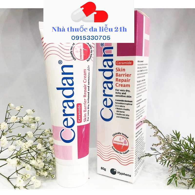 Kem dưỡng ẩm Ceradan Ceramide làm đẹp phục hồi da chống lão hoá 10g