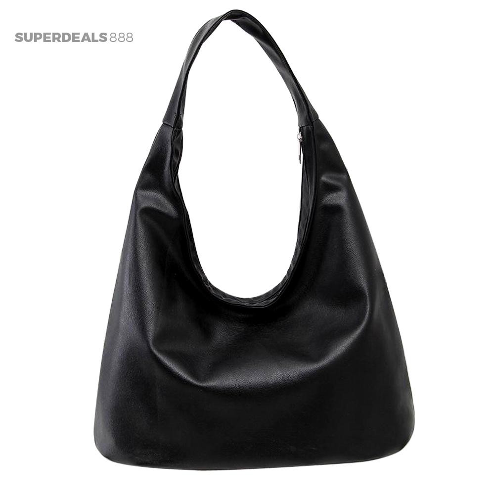 SUPER FASHIONʚ♥2018 New Fasion Black PU Leather Economy Women &amp;amp Handbag