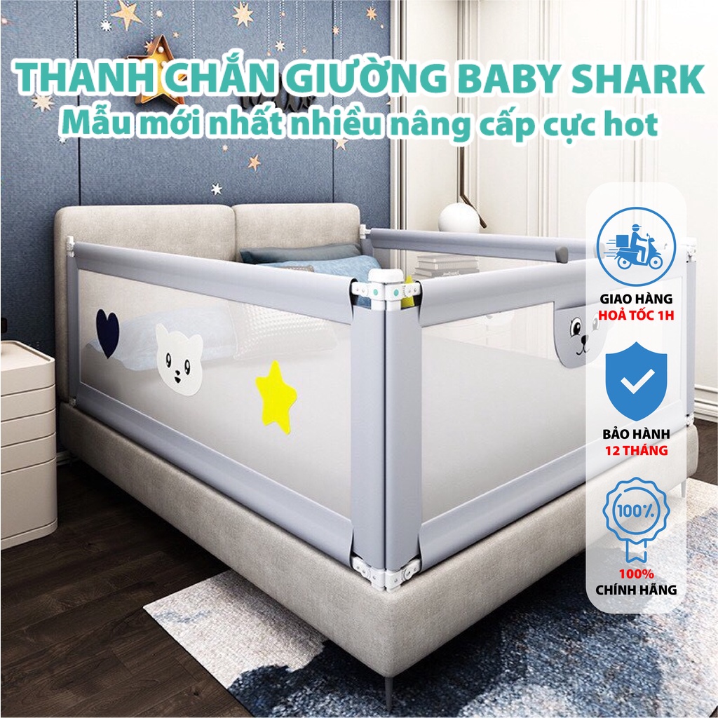 [Mẫu Mới Nâng Cấp] Thanh Chắn Giường Cho Bé Cao Cấp Mẫu Mới 2021 Chắc Chắn An Toàn Tiện Dụng