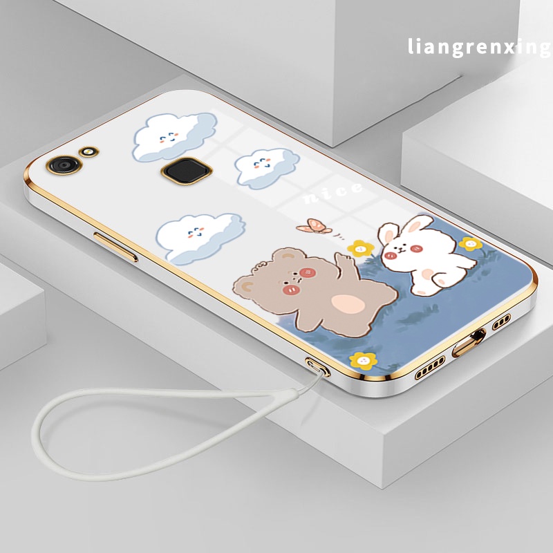 Ốp Điện Thoại Silicon Mềm Mạ Điện Chống Sốc Cho VIVO V7 PLUS VIVO V7 Ddx01