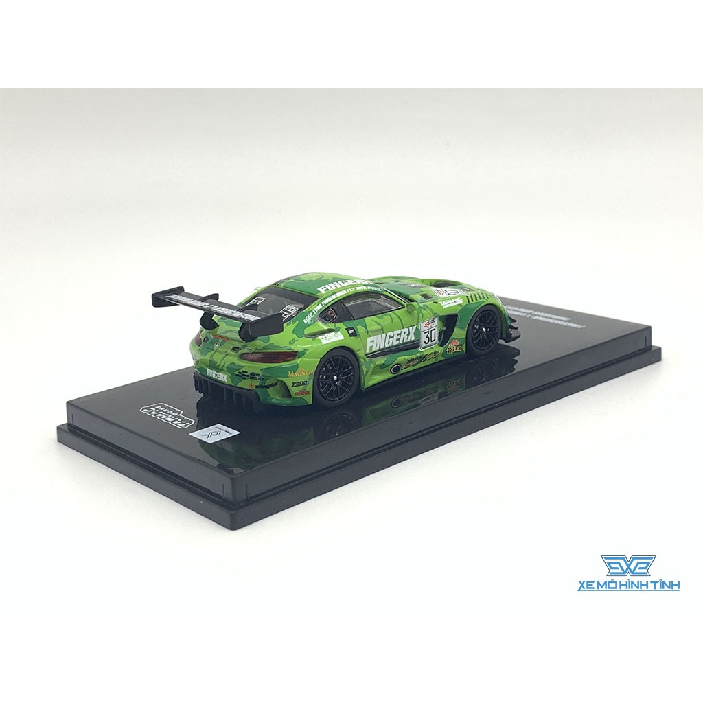 Xe Mô Hình Mercedes- AMG GT3 eRacing GP Hong Kong Season 1 1:64 Tarmac Works ( Xanh )