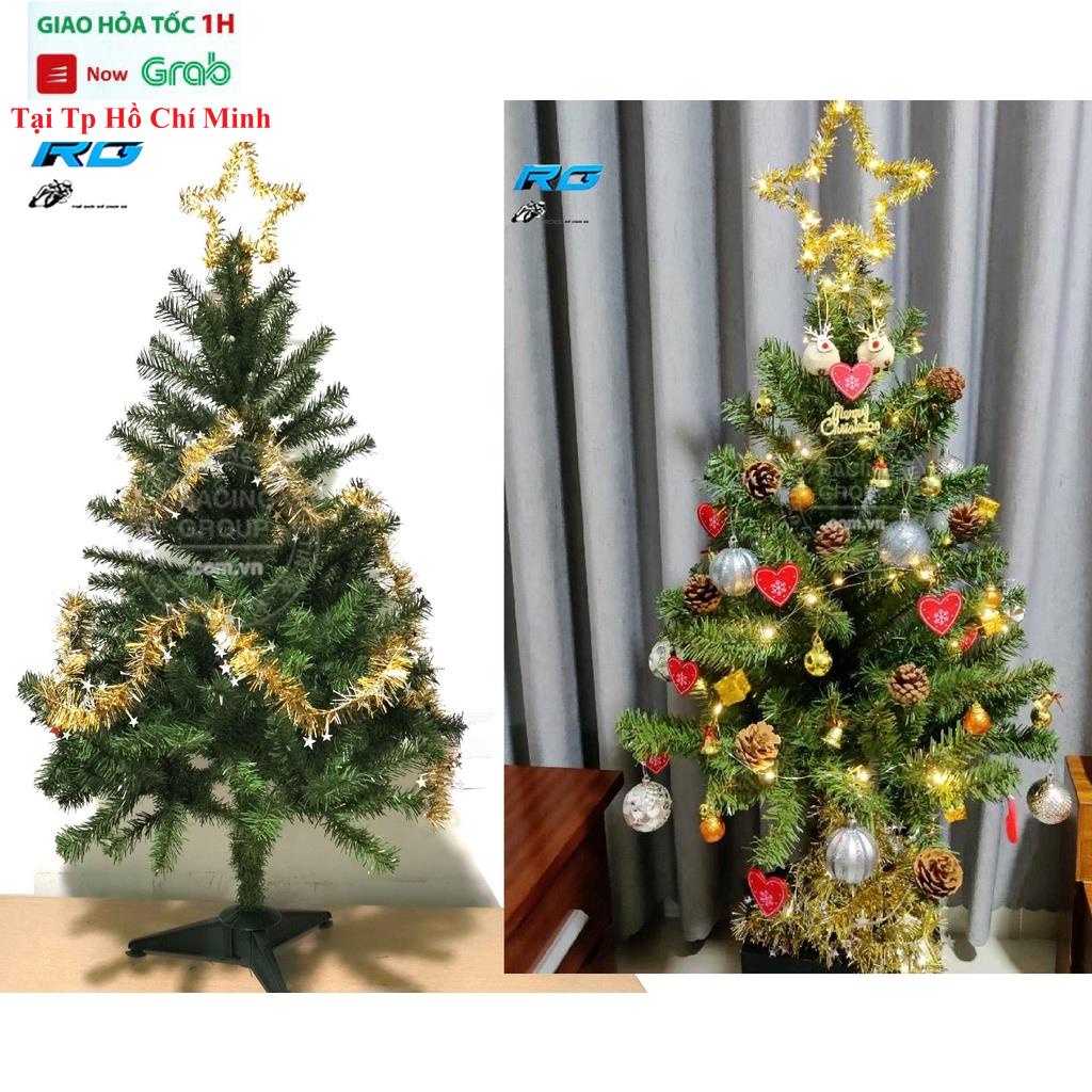 Cây Thông Noel 90Cm Tặng 1 Ngôi Sao Và 2 Dây Kim Tuyến Cây Thông Hàng Việt Nam Cao Cấp
