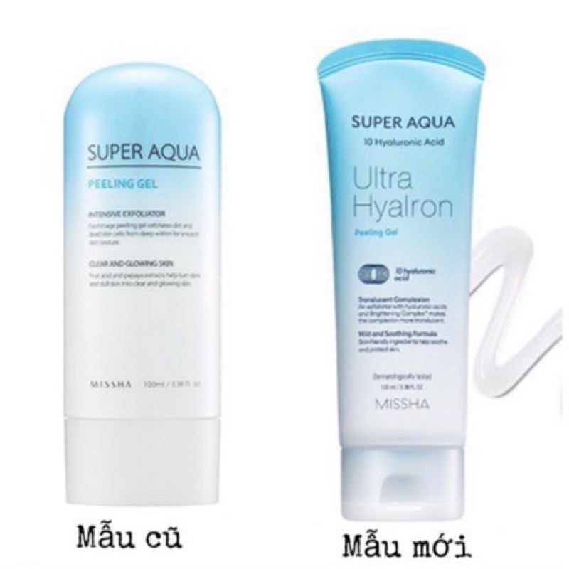 Tẩy da chết Missha Super Aqua 100ml mẫu mới chính hãng Hàn Quốc