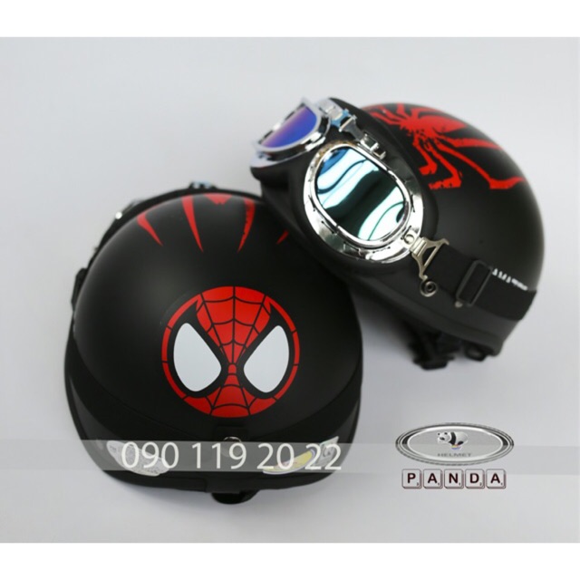 FREESHIP 99K TOÀN QUỐC_Compo Mũ Phượt + kính Spiderman