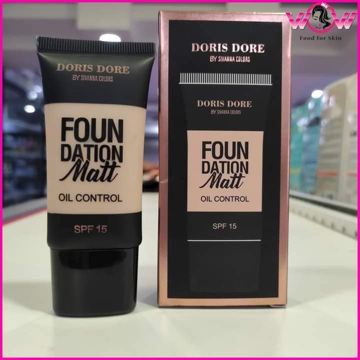 KEM NỀN KIỂM SOÁT DẦU, CHỐNG NẮNG CAO CẤP SIVANNA COLORS DORIS DORE FOUNDATION MATT OIL CONTROL CHÍNH HÃNG - 11272