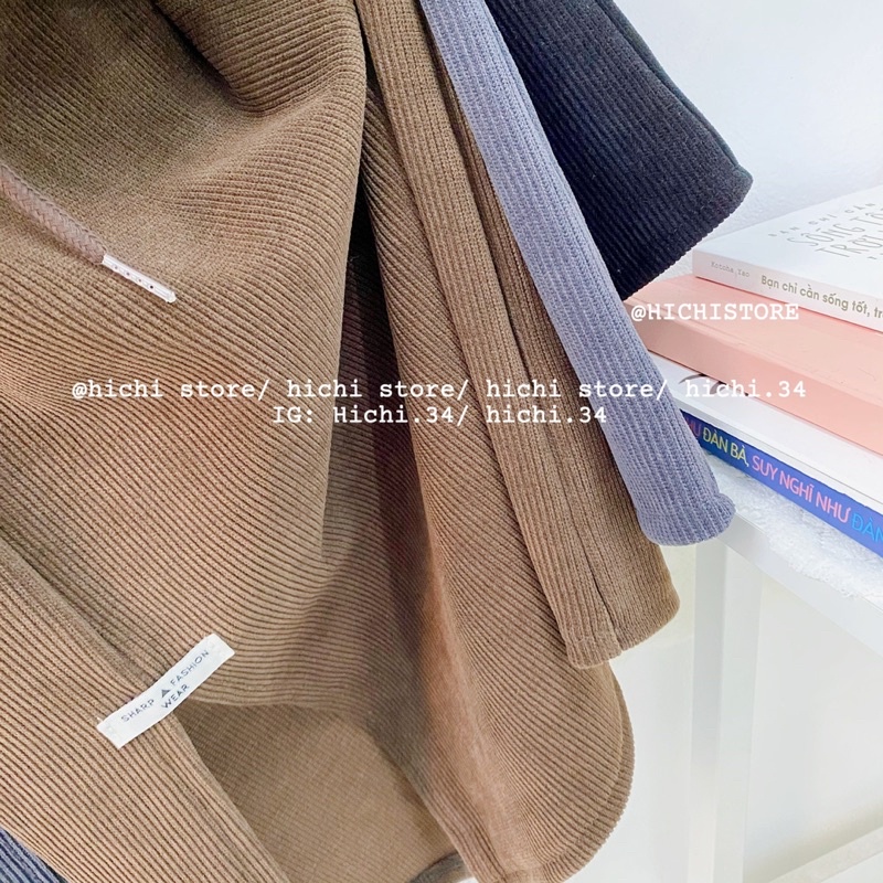 chân váy midi len nhung tăm mac xẻ trước ẢNH THẬT VIDEO hichi | BigBuy360 - bigbuy360.vn