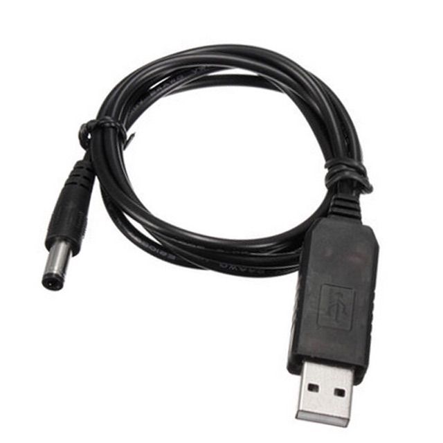 ✔️Cáp chuyển đổi điện áp từ cổng USB 5V sang 12V-1A lắp sạc dự phòng nguồn cho modem hay đèn Led gầm xe máy ô tô