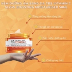 Kem dưỡng trắng da the body shop vitamin c glow boosting mosituriser 50ml