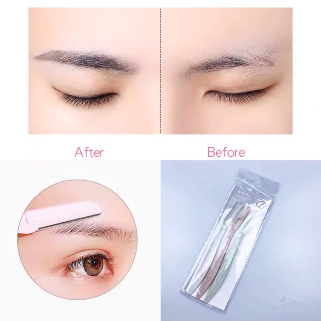 set 3 chiếc cạo lông mày tiện lợi