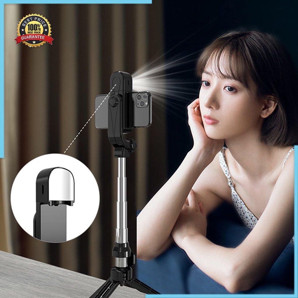 Gậy Tự Sướng Xoay 360 Độ Có Thể Điều Chỉnh Tích Hợp Đèn Led | BigBuy360 - bigbuy360.vn