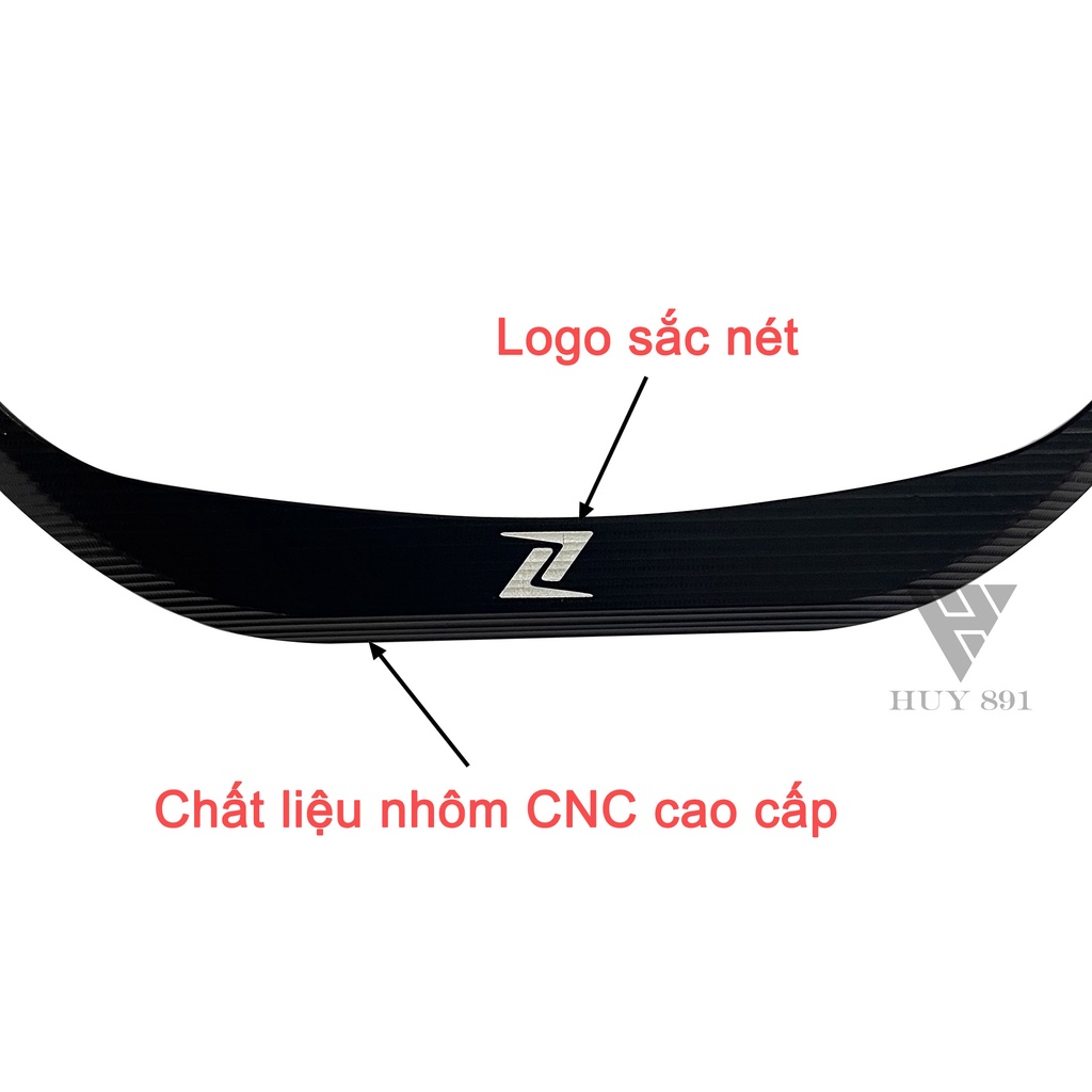 Viền đồng hồ nhôm CNC Logo Z cho xe Vespa Sprint Primavera Notte