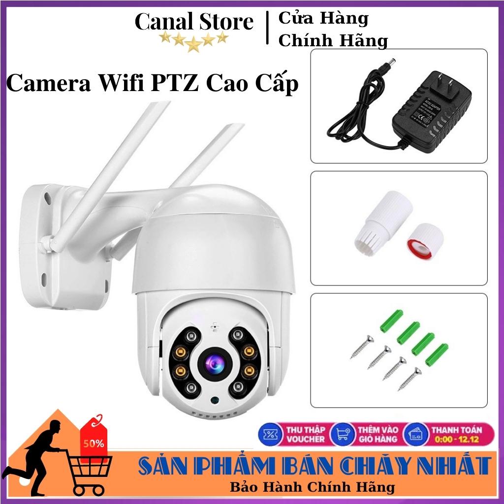 Camera Wifi Không Dây Ngoài Trời PTZ Xoay 360 Độ Hình Ảnh Sắc Nét, Chống Nước Tốt