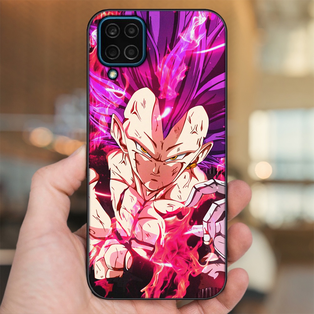 Ốp lưng Samsung M32, M33, M53, M62 viền đen in hình Vegeta Dragon Ball
