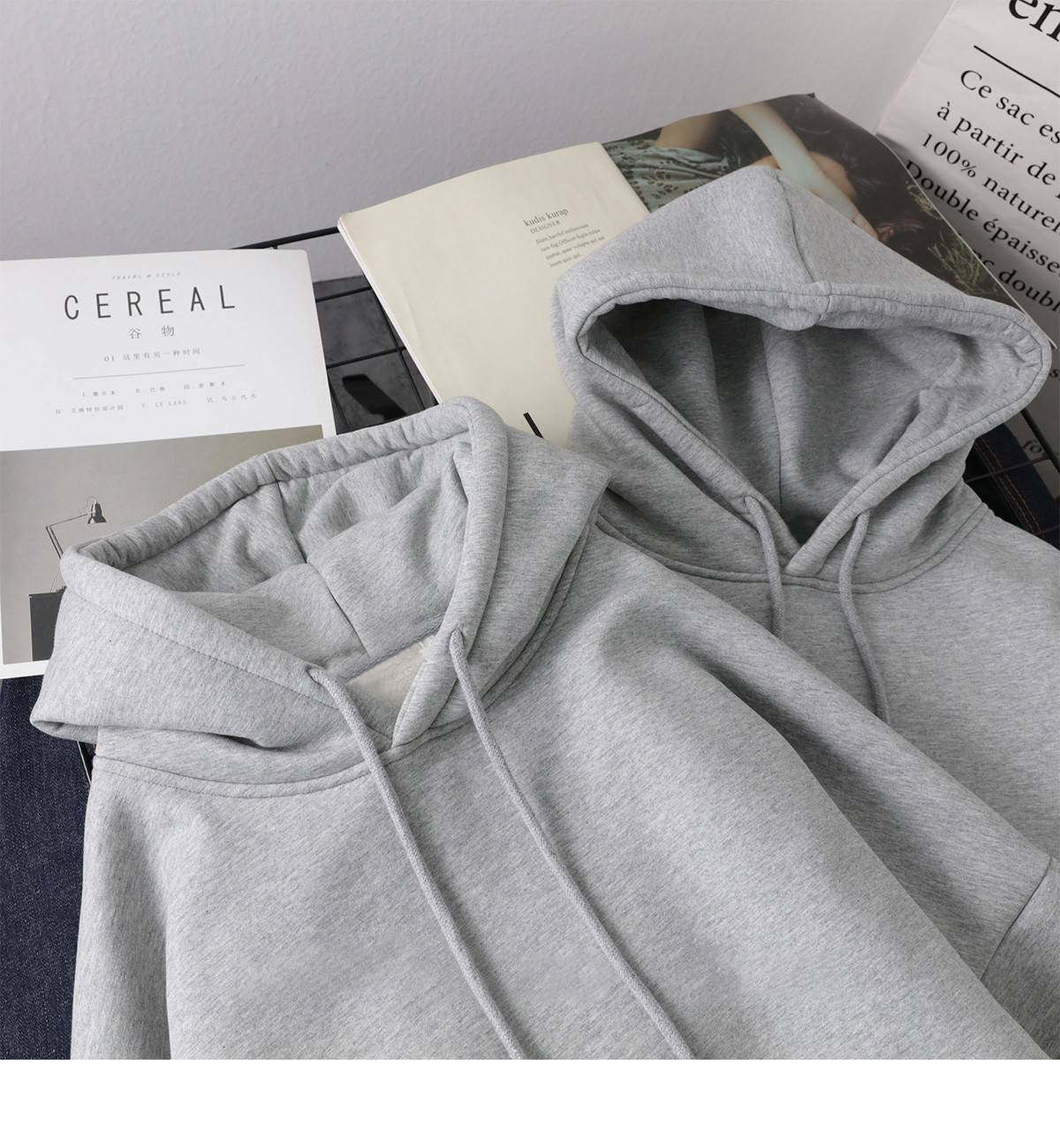 Áo Hoodies Tay Dài Màu Trơn Phong Cách Hàn Quốc Xinh Xắn Năng Động | BigBuy360 - bigbuy360.vn