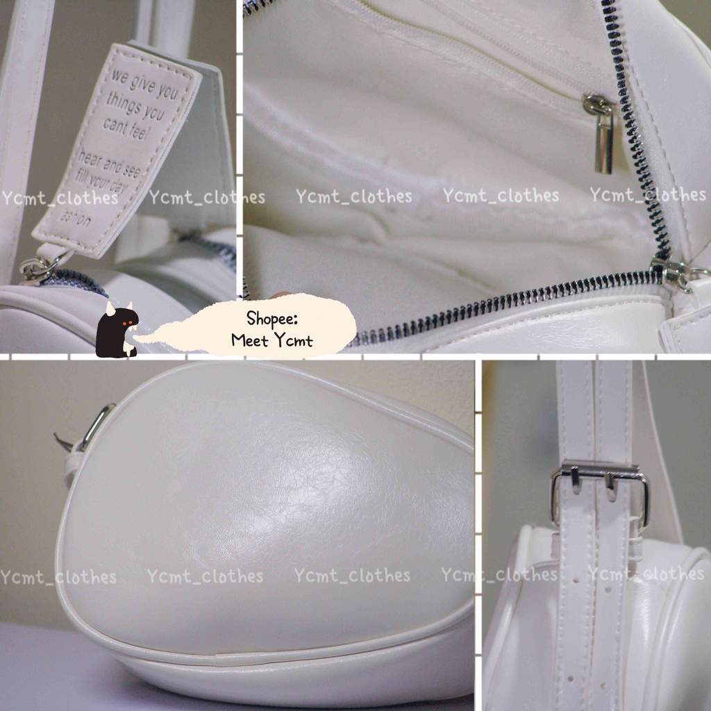 Túi da dây đôi đeo chéo đa năng cheap moment giống Jennie Blackpink