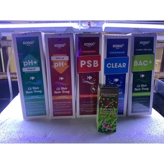 Vi sinh koika bac+ clear psb tăng giảm ph- bac m bộ sản phẩm chăm sóc cá tép