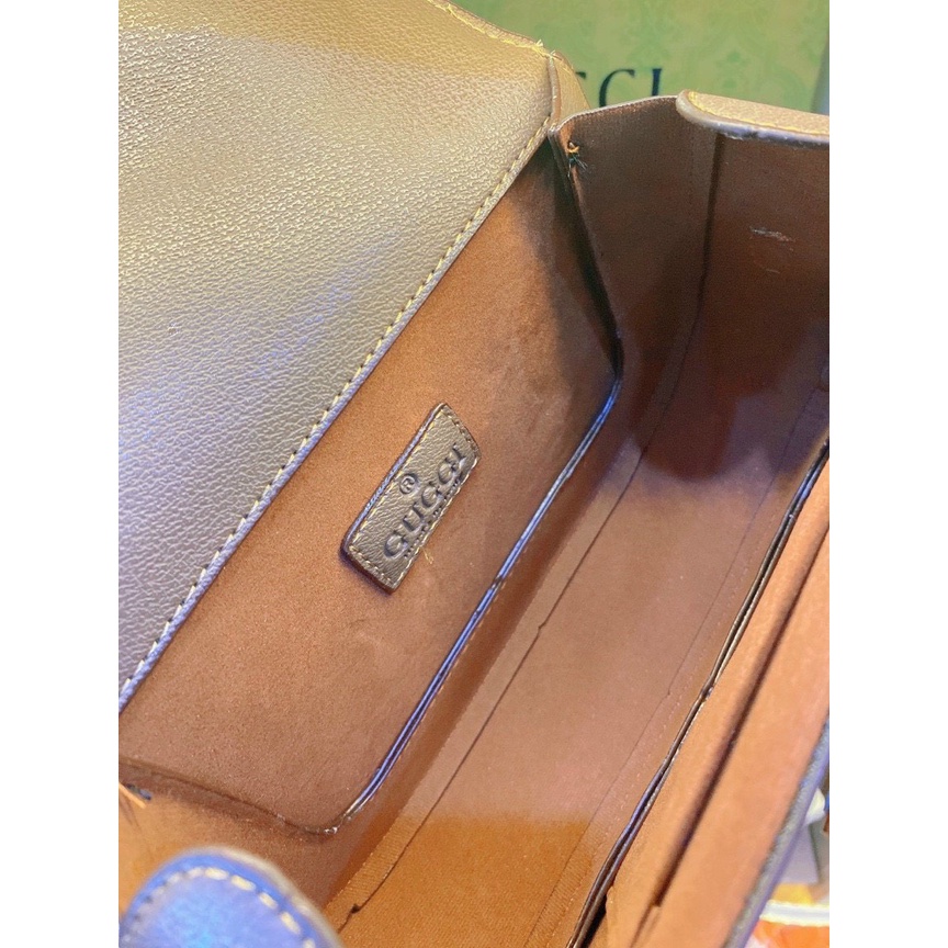 Túi xách Gu quai trúc dáng bầu size 20 Fullbox/Túi đeo chéo Gu Bamboo Fullbox size 20