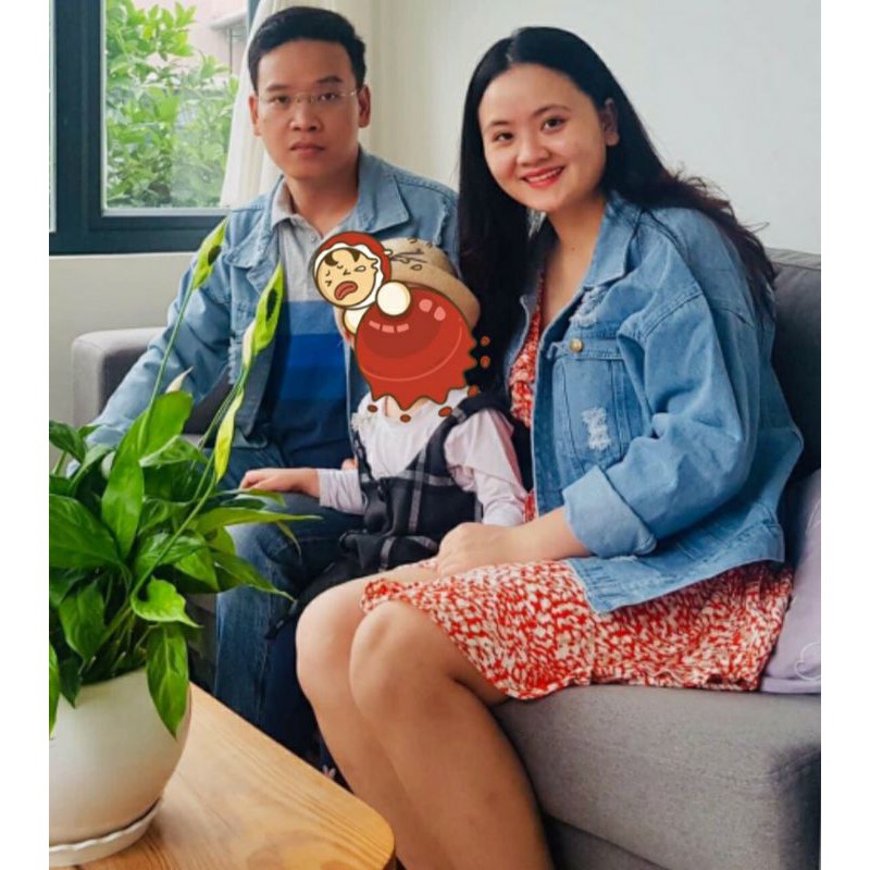 [big size] Áo khoác jean nam và nữ xanh có 6 túi thật cao cấp form rộng tinh tế