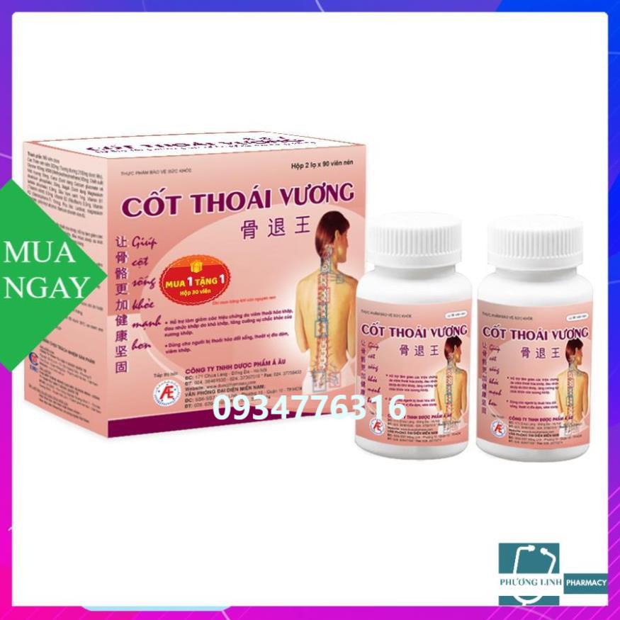 [CHÍNH HÃNG ] Cốt Thoái Vương - Hộp 180 Viên Tặng Kèm Hộp 30 Viên - Hỗ Trợ Thoái Hóa Xương Khớp