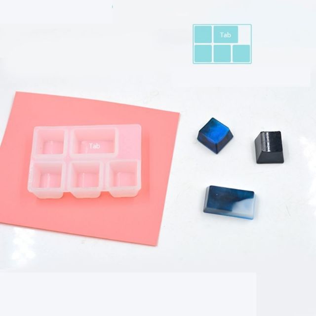 Bộ khuôn silicone tự làm keycaps gaming.