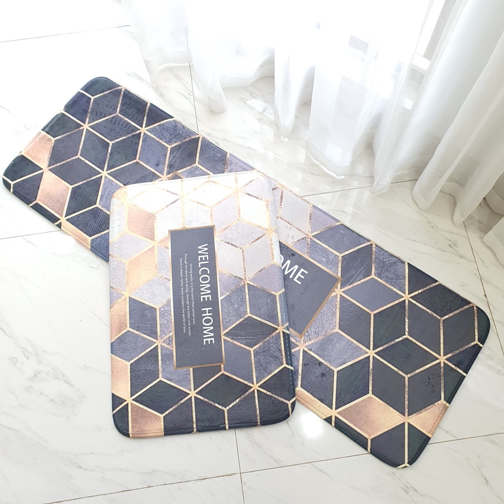 Thảm bếp cao cấp độ dày 12mm chất liệu bọt biển siêu thấm hút (Hàng Nhập Khẩu)