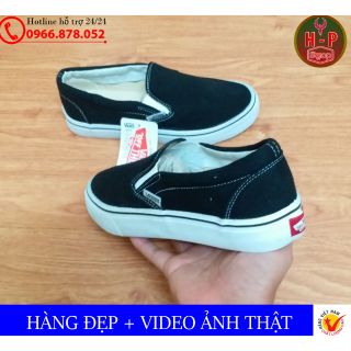 ⚡ Giày thể thao vans lười slip on đen trơn