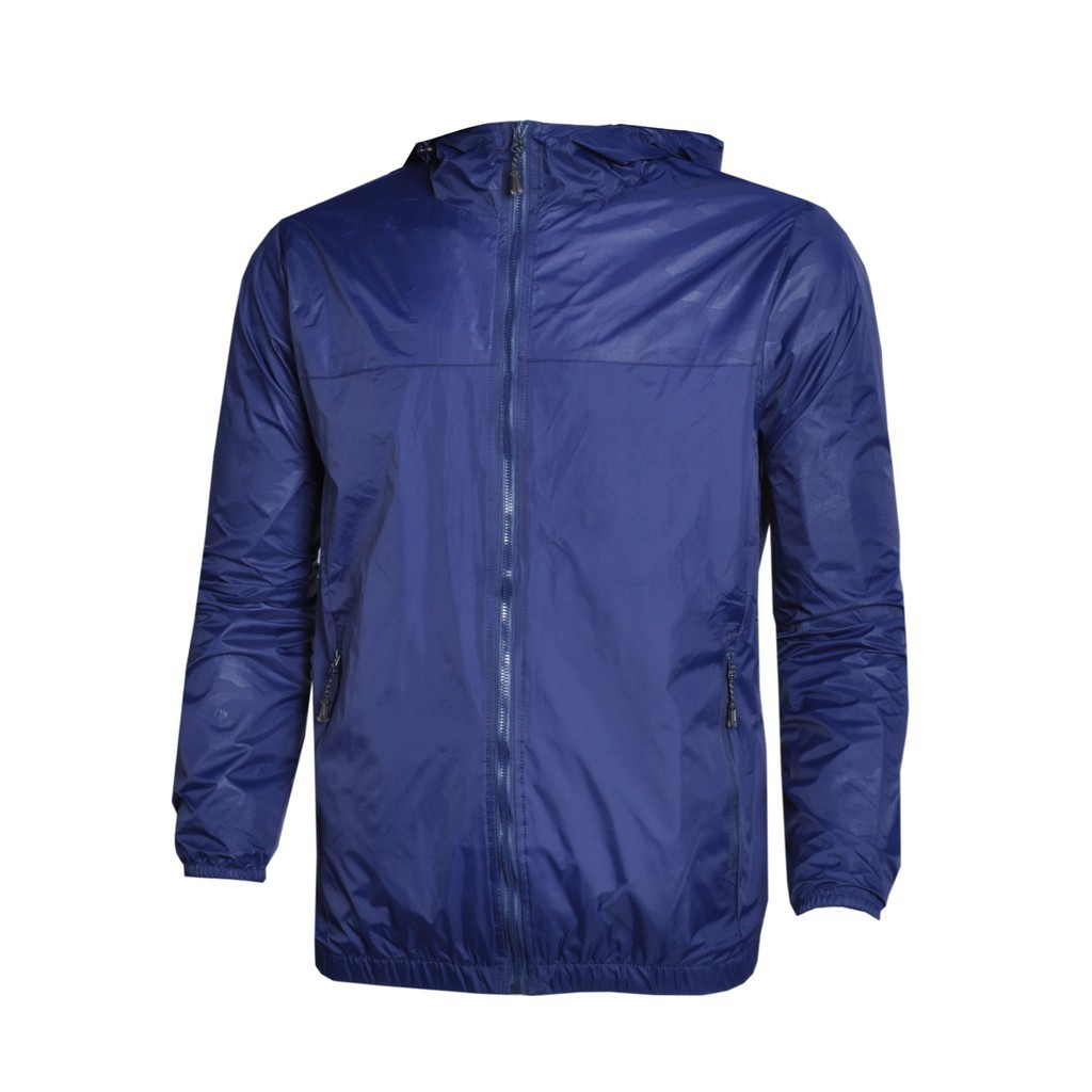 Áo khoác gió 2 lớp owen màu xanh navy có mũ JK90275-NA