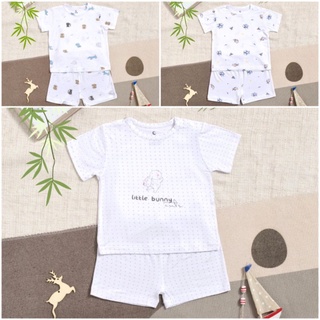 Moon - XẢ KHO Bộ cộc cài vai Moon vải sợi tre cho bé từ 6-16kg