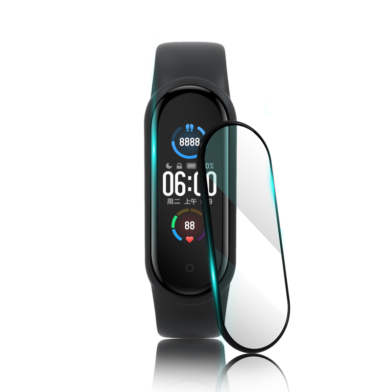 Miếng dán PET 3D bảo vệ toàn màn hình cho đồng hồ Xiaomi Mi Band 4 5 6 Miband 4 5 6