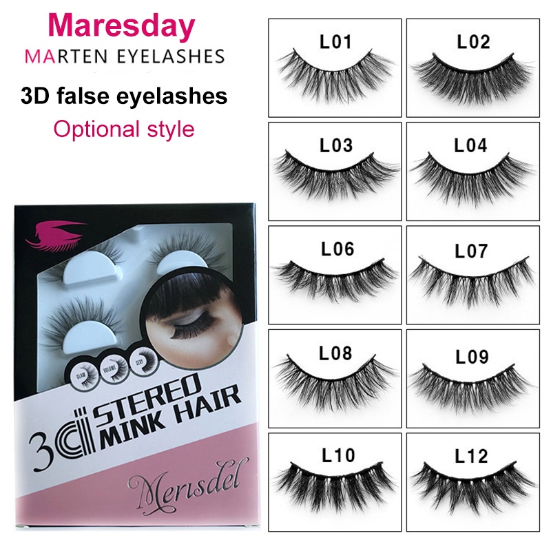 [giao hàng tận nơi] Lông mi giả 3D dài dày cong phong cách Âu Mỹ làm thủ công | BigBuy360 - bigbuy360.vn