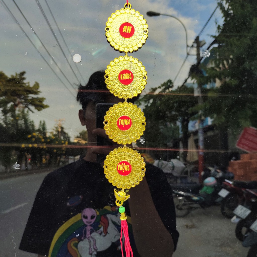 Dây treo trang trí tết chuỗi vòng tròn A29