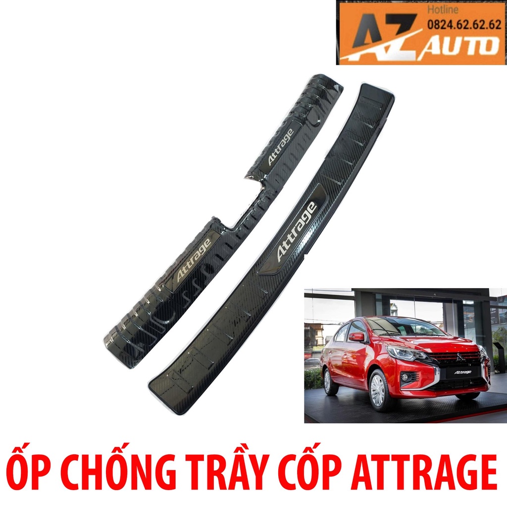 ỐP BẬC CỬA XE ATTRAGE CACBON TRONG + NGOÀI BỘ 8 MIẾNG