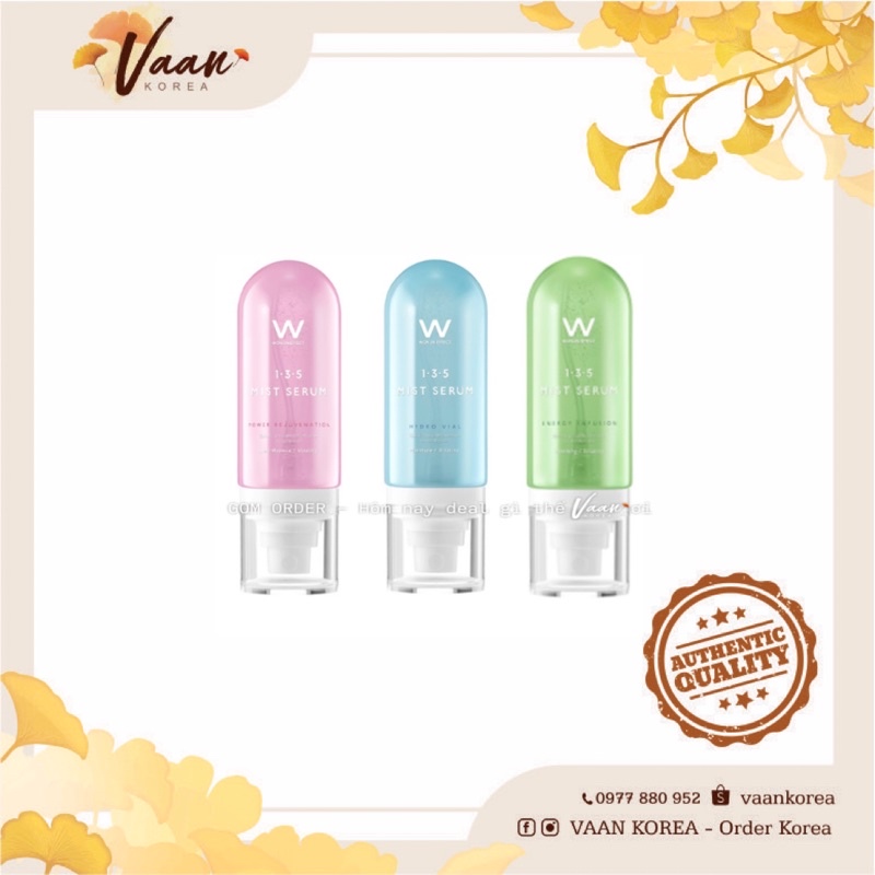 Xịt khoáng Wonjin Effect 1-3-5 Mist serum 80ml (Date 10/2022)